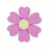 Aplique Flor Pesponto Pétala Coração Emborrachada (3un) - comprar online