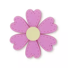 Aplique Flor Pesponto Pétala Coração Emborrachada (3un) - comprar online