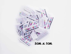 Etiqueta Cetim Personalizada (500un) 1 a 1,2 cmx 3,0cm