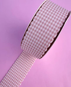 Fita Xadrez Pied Poule Bordinha arredondada 38mm Princess (1 metro) - comprar online