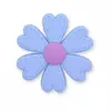 Aplique Flor Pesponto Pétala Coração Emborrachada (3un)