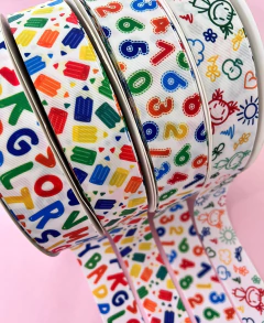 Fita Gorgurão estampado Yama 38mm (3 metro)