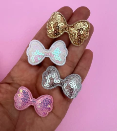 Aplique Lacinho Lantejoula 4cm (3un)