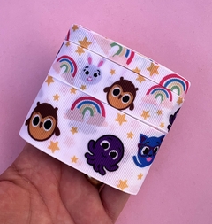 Kit Gorgurão Estampado Yama Bolo Fofo 3 Larguras (2 metros cada)