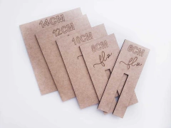 Molde Laço Cruzado MDF Cru 5 peças - comprar online