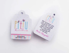 Tag Agradecimento Personalizada 100un Papel 250g 4,5x6,0cm - comprar online