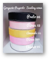Gorgurão Pesponto Sanding Acetinado 38mm 5m