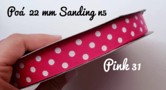 Gorgurão Poá Sanding 22 mm n5 (5m) - Fitas e Laços da Fê | 10x Sem Juros no Cartão de Crédito, Junte Pontos e Troque por Cashback