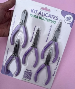 Kit Alicate Princess Lilás 5 Peças