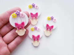 Balão Acrilico Flor Strass (un)