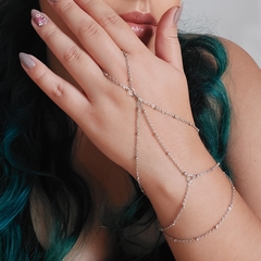 Pulseira Anel Camadas Boho Chic Indiana Hippie Prateada - comprar online