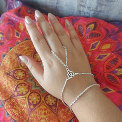 Pulseira Anel Triquetra Celta Wicca