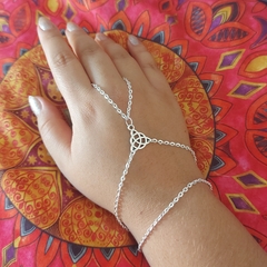 Pulseira Anel Triquetra Celta Wicca - Loja da Maya
