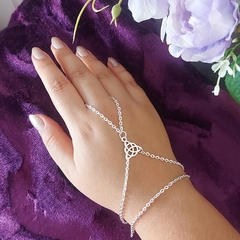 Pulseira Anel Triquetra Celta Wicca