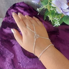 Pulseira Anel Indiana Boho chic Hippie Flor de Lótus
