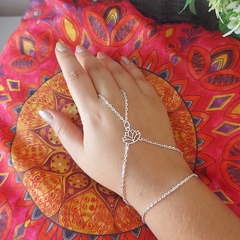 Pulseira Anel Indiana Boho chic Hippie Flor de Lótus - loja online