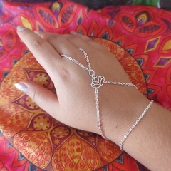 Pulseira Anel Indiana Boho chic Hippie Flor de Lótus - comprar online