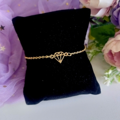 Pulseira Diamante Dourado na internet