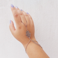 Pulseira Anel Mão de Fátima Hamsá