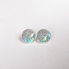 Brincos de Escama de Sereia Furta cor - comprar online