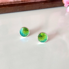 Imagem do Brincos de Escama de Sereia Furta cor