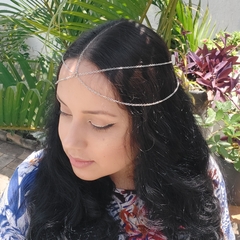 Acessório De Cabelo Tiara Head Chain Camada Dupla