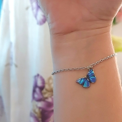 Pulseira Borboleta Azul na internet