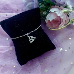 Pulseira Delicada Triquetra Celta - Loja da Maya