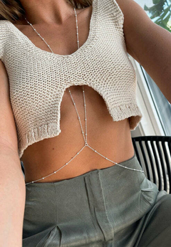 Body Chain Colar De Corpo Corrente De Corpo Bolinhas - loja online