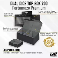 Mitos y Leyendas - Portamazos Premium - TOPDECK Dual Dice 200 color Negro - comprar online