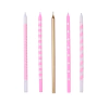 Velas Largas Rosas x10