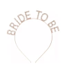 Vincha "Bride to be" Strass - comprar online
