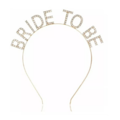 Vincha "Bride to be" Strass en internet