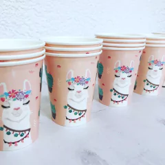 Vasos Llama Paper Deco x10 - comprar online