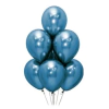 Globos Azules Cromados x10