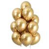 Globos Dorados Cromados x10