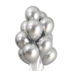 Globos Plateados Cromados x10