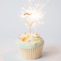 Velas Sparkles Corazon
