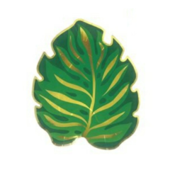 Platos Hojas Selva x6