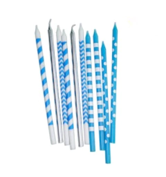 Velas Largas Rosas x10 - Paper Deco