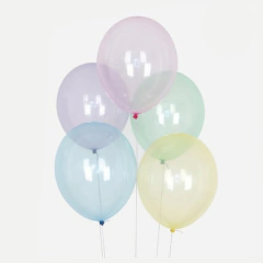 Globo de latex cristal color x10