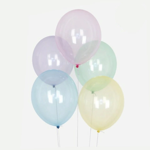 Globo de latex cristal color x10