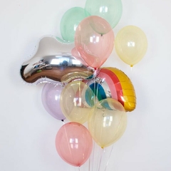 Globo de latex cristal color x10 - comprar online