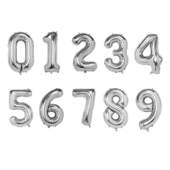 Globo Numero Plateado 40" en internet
