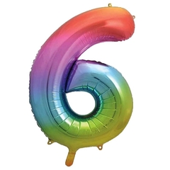 Globo Numero Multi 40"