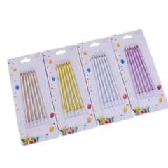 Velas metalizada x6