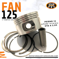 PISTON FAN 125 - KIT CON AROS TAIWÁN
