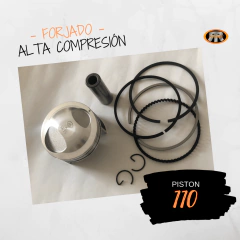 PISTÓN 110 ALTA COMPRESION FORJADO - Kit con aros Taiwán - comprar online