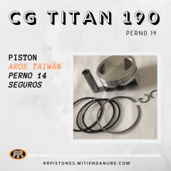 PISTON CG TITAN 190 P.14 / KIT con Aros Taiwán