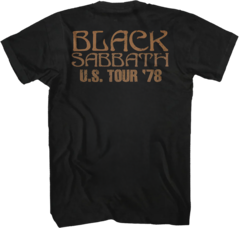 Camiseta Black Sabbath TOUR 78 Estampa Frente e Costas 100% na internet